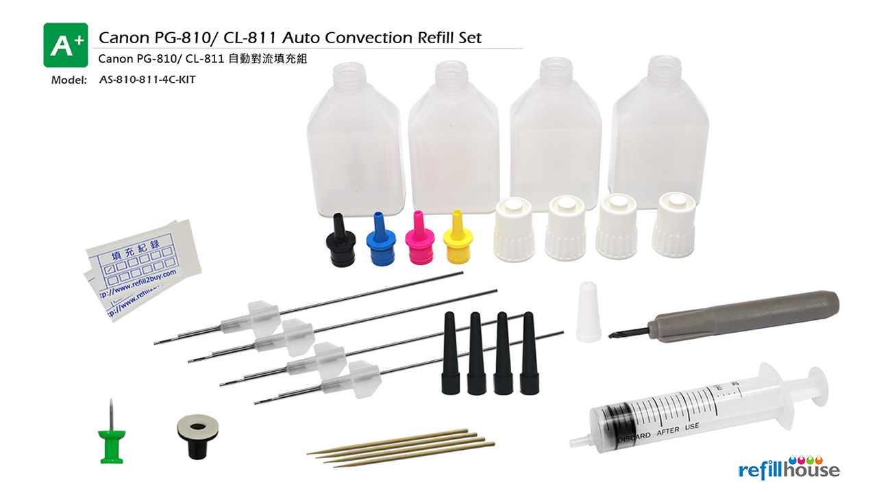 Canon PG-810, CL-811 Auto Convection Refill Kits Set
